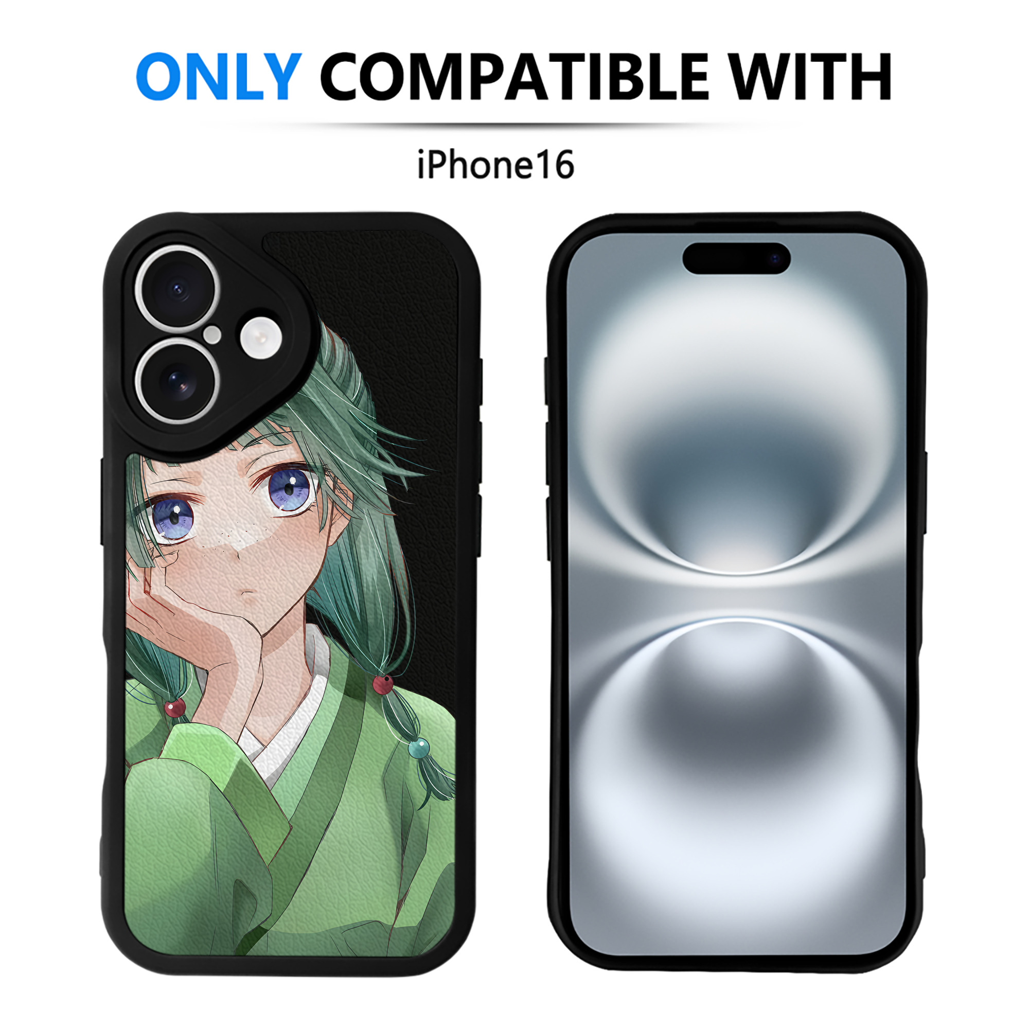 （画像用） 薬屋のひとりごと The Apothecary Diaries 【iPhone 16シリーズ対応】シリコンスマホケース（レザー調） 材質：シリコン